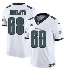 Men Philadelphia Eagles 68 Jordan Mailata White 2026 F U S E 3 Star C Patch Vapor Untouchable Limited Stitched Football Jersey Men Philadelphia Eagles 68 Jordan Mailata White 2026 F U S E 3 Star C Patch Vapor Untouchable Limited Stitched Football Jersey