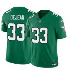 Men Philadelphia Eagles Cooper DeJean #33 Green Vapor Untouchable Stitched NFL Jersey