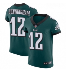 Mens Nike Philadelphia Eagles 12 Randall Cunningham Midnight Green Team Color Vapor Untouchable Elite Player NFL Jersey