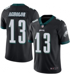 Nike Eagles #13 Nelson Agholor Black Men's Stitched NFL Limited Rush Jersey