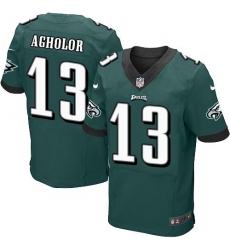 Nike Eagles #13 Nelson Agholor Midnight Green Team Color Men's Stitched NFL New Elite Jersey