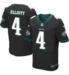 Nike Eagles #4 Jake Elliott Black Alternate Mens Stitched NFL New Elite Jersey