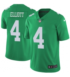 Nike Eagles #4 Jake Elliott Green Mens Stitched NFL Limited Rush Jersey