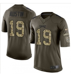 Nike Philadelphia Eagles #19 Miles Austin Green Men 27s Stitched NFL Limited Salute to Service Jersey