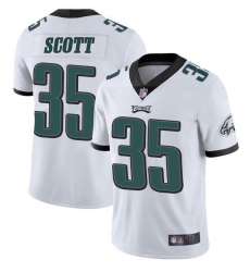 Nike Philadelphia Eagles 35 Boston Scott White Vapor Untouchable Limited Jersey