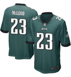 mens nike philadelphia eagles #23 rodney mcleod game midnight green team color nfl jersey