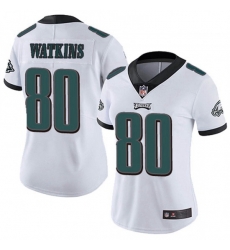 Women Nike Philadelphia Eagles Quez Watkins #80 White Vapor Limited Jersey