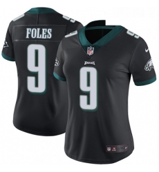 Womens Nike Philadelphia Eagles 9 Nick Foles Black Alternate Vapor Untouchable Limited Player NFL Jersey