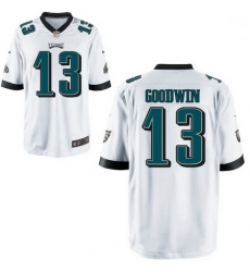 Youth Nike Eagles 13 Marquise Goodwin White Vapor Limited Stitched NFL Jersey