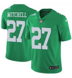 Youth Philadelphia Eagles Quinyon Mitchell #27 Green Vapor Limited Stitched NFL Jersey