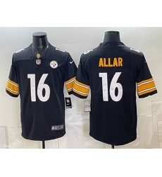 Men Pittsburgh Steelers  16 Drew Allar Black Vapor Limited Stitched Football Jersey