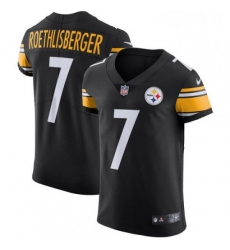 Mens Nike Pittsburgh Steelers 7 Ben Roethlisberger Black Team Color Vapor Untouchable Elite Player NFL Jersey