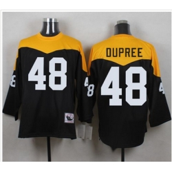 Mitchell And Ness 1967 Pittsburgh Steelers 48 Bud Dupree Black Yelllow Throwback Men 27s Stitched N