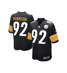 Nike Pittsburgh Steelers 92 James Harrison black Game NFL Jersey