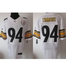 Nike Pittsburgh Steelers 94 Lawrence Timmons White Elite NFL Jersey