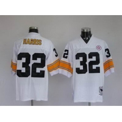 Pittsburgh Steelers 32 Franco Harris White Throwback