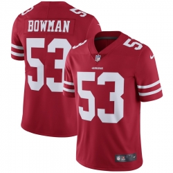 Men 49ers #53 NaVorro Bowman Red Vapor Untouchable Limited Player NFL Jersey