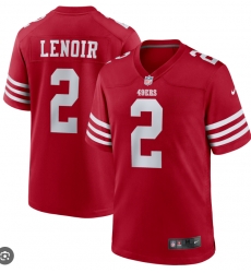 Men Nike Deommodore Lenoir Scarlet #2 San Francisco 49ers Vapor Limited Jersey