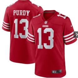 Men Nike San Francisco 49ers Brock Purdy #13 Red Vapor Limited Jersey