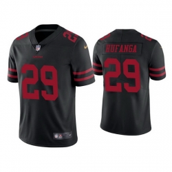 Men San Francisco 49ers 29 Talanoa Hufanga Black Vapor Limited Jersey