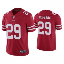 Men San Francisco 49ers 29 Talanoa Hufanga Red Vapor Limited Jersey