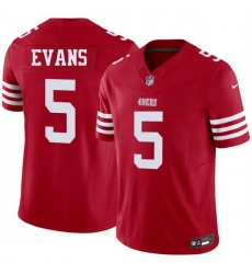 Men San Francisco 49ers  5 Mike Evans Red 2026 F U S E  Vapor Untouchable Limited Stitched Football Jersey