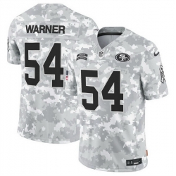 Men San Francisco 49ers 54 Fred Warner 2024 F U S E Arctic Camo Salute To Service Limited Stitched Football Jersey