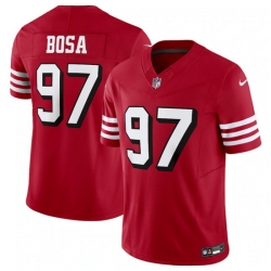 Men San Francisco 49ers 97 Nick Bosa New Red 2023 F U S E  Vapor Untouchable Limited Stitched Football Jersey