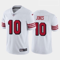 Men San Francisco 49ers Mac Jones Color Rush White 2021 Draft Jersey