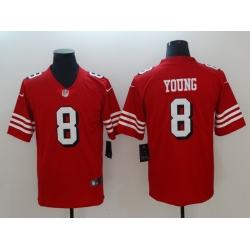 Men's San Francisco 49ers Steve Young 8 Red Nike Scarlet Player Limited Jersey