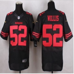 New San Francisco 49ers #52 Patrick Willis Black Alternate Men Stitched NFL Elite Jersey