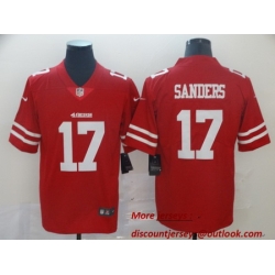 Nike 49ers 17 Emmanuel Sanders Red Vapor Untouchable Limited Jesey