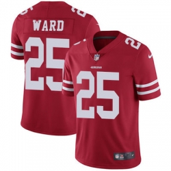 Nike 49ers #25 Jimmie Ward Red Team Color Mens Stitched NFL Vapor Untouchable Limited Jersey