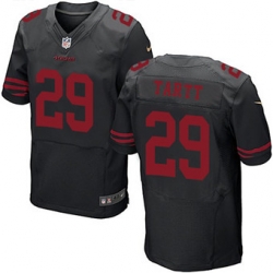 Nike 49ers #29 Jaquiski Tartt Black Alternate Mens Stitched NFL Elite Jersey