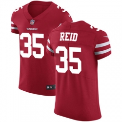 Nike 49ers #35 Eric Reid Red Team Color Mens Stitched NFL Vapor Untouchable Elite Jersey