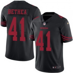 Nike 49ers #41 Antoine Bethea Black Mens Stitched NFL Limited Rush Jersey