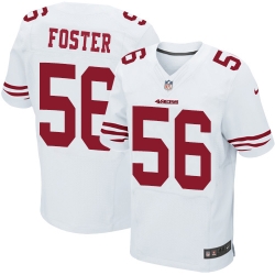 Nike 49ers #56 Reuben Foster White Mens Stitched NFL Elite Jersey