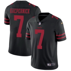 Nike 49ers #7 Colin Kaepernick Black Alternate Mens Stitched NFL Vapor Untouchable Limited Jersey