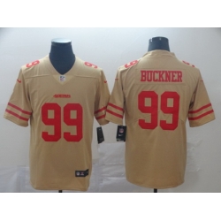 Nike 49ers 99 DeForest Buckner Cream Inverted Legend Limited Jersey