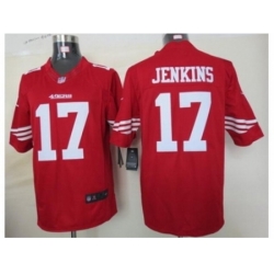 Nike San Francisco 49ers 17 A.J. Jenkins Red Limited NFL Jersey