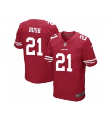 Nike San Francisco 49ers 21 Reggie Bush Red Elite NFL Jersey