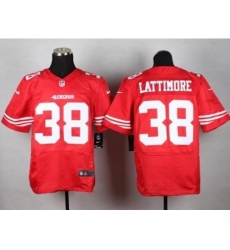 Nike San Francisco 49ers 38 Marcus Lattimore Red Elite NFL Jersey