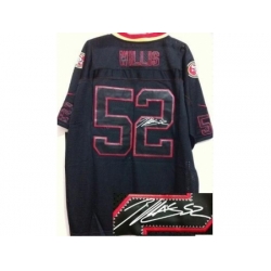 Nike San Francisco 49ers 52 Patrick Willis Black Elite Light Out Signed NFL Jersey