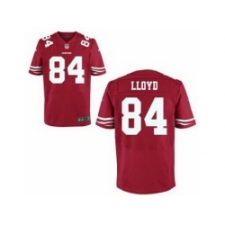 Nike San Francisco 49ers 84 Brandon Lloyd Red Elite NFL Jersey