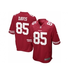 Nike San Francisco 49ers 85 Vernon Davis red Game NFL Jersey