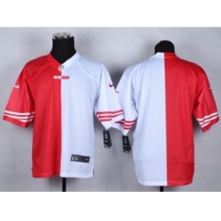 Nike San Francisco 49ers Blank Red white Elite Split NFL Jersey