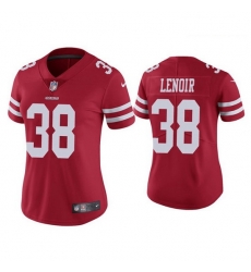 Women San Francisco 49ers 38 Deommodore Lenoir Red Jersey