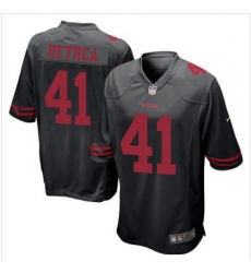 Youth NEW San Francisco 49ers #41 Antoine Bethea Black Alternate Stitched NFL Elite Jersey