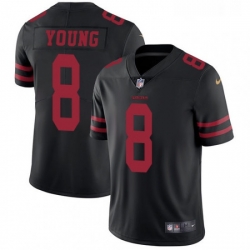 Youth Nike San Francisco 49ers 8 Steve Young Black Vapor Untouchable Limited Player NFL Jersey