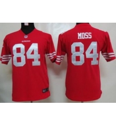 Youth Nike San Francisco 49ers 84 Randy Moss Red Nike NFL Jerseys